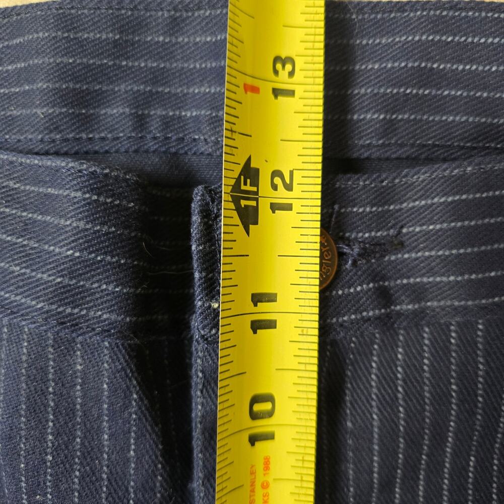 Vintage Wrangler Mens Blue Pinstriped Talon Pants Size 42 Regular NWOT - Picture 6 of 11